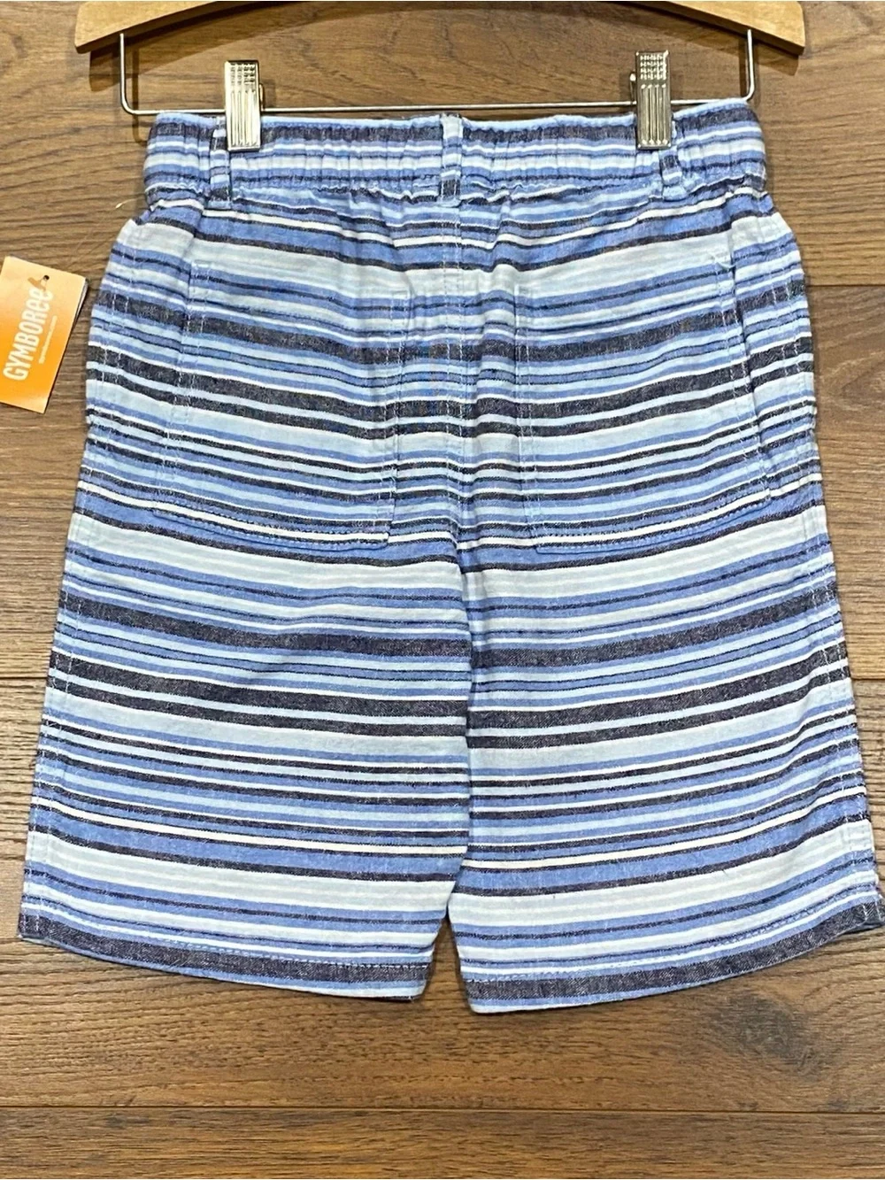 Gymboree Boys Sandy Shores Blue Striped Shorts Size 7